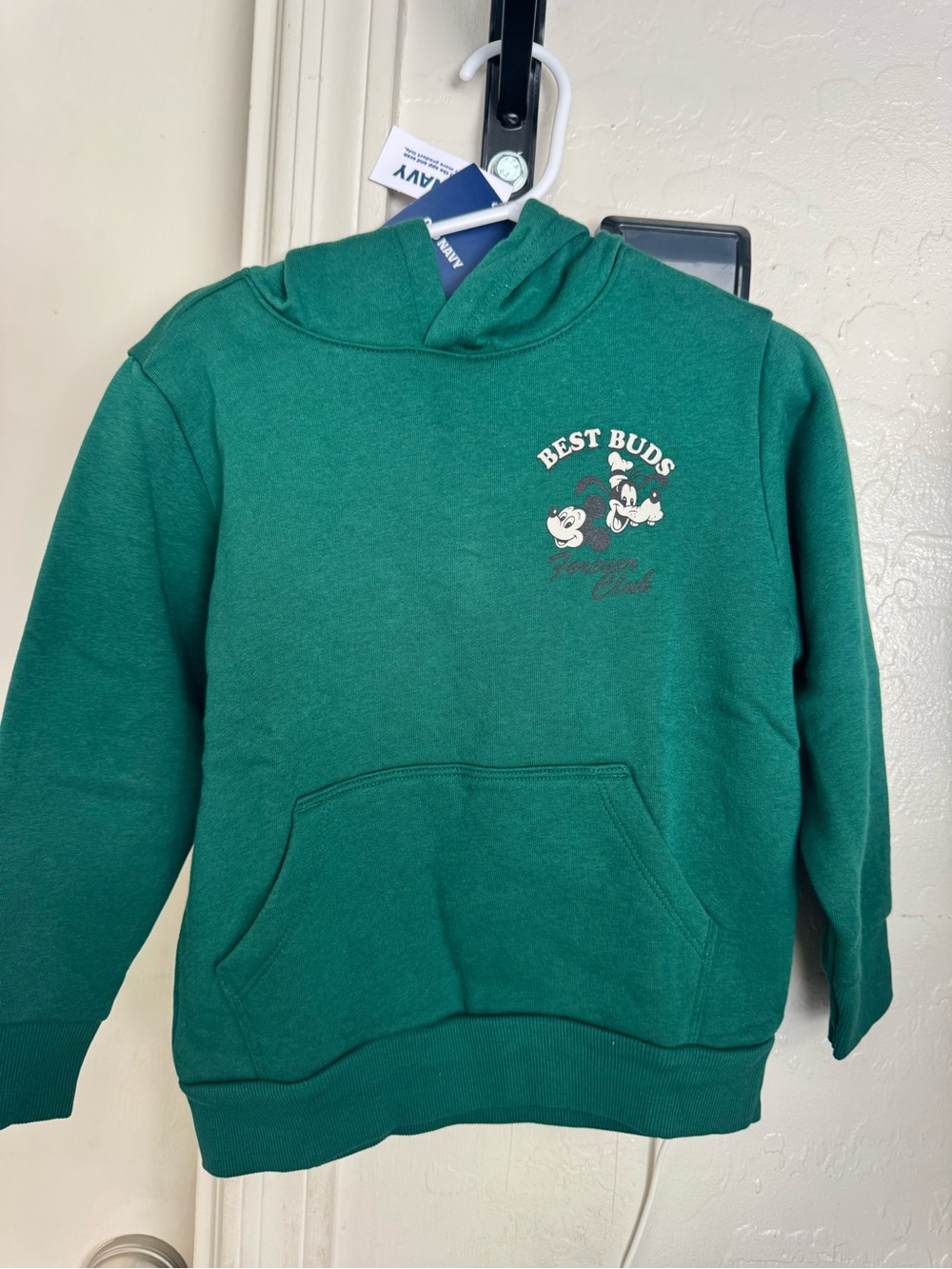 Disney Green 'Best Buds' Mickey & Goofy Pullover